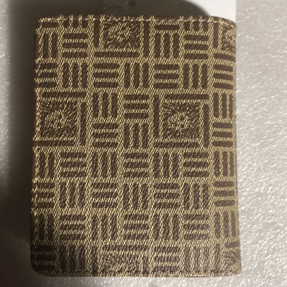Anne Klein small fold brown wallet with golden details - Picture 4 of 13